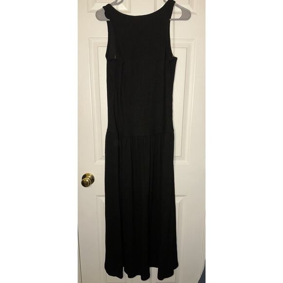 Women's Drop Waist Knit Midi Slip Dress - Universal Thread™ Black size XL NWOT - Picture 4 of 4
